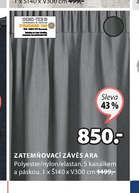 ZATEMŇOVACÍ ZÁVĚS ARA