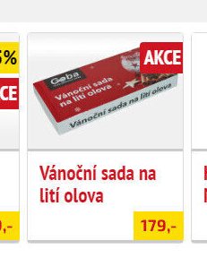 Vánoční sada na lití olova