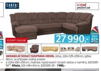 Variabilní sedací souprava ORION