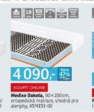 Medixo Dakota, 90x200 cm, ortopedická matrace, vhodná pro alergiky