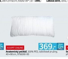 Anatomický polštář