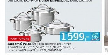 Sada hrnců Pulpo, set 8 dílů