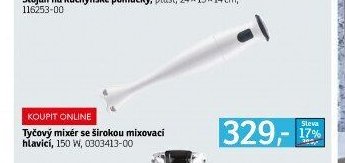 Tyčový mixér se širokou mixovací hlavicí, 150 W, 0303413-00