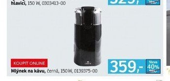 Mlýnek na kávu, černá, 150 W, 0139375-00