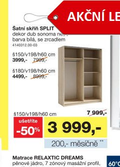 Šatní skříň SPLIT