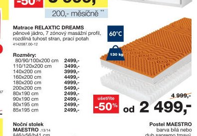 Matrace RELAXTIC DREAMS