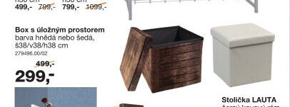 Box s úložným prostorem
