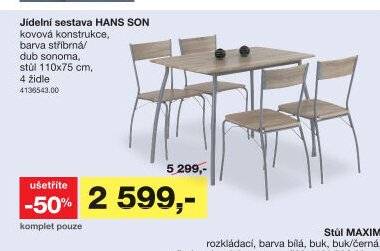 Jídelní sestava HANS SON