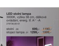 LED stolní lampa