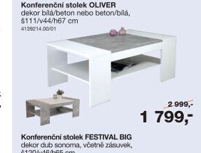 Konferenční stolek OLIVER