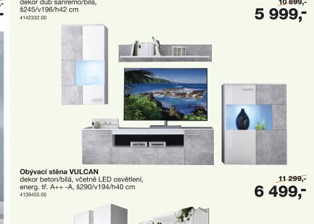 Obývací stěna VULCAN