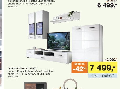 Obývací stěna ALASKA