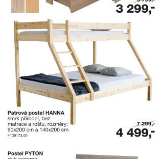 Patrová postel HANNA