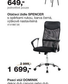 Otáčecí židle SPENCER