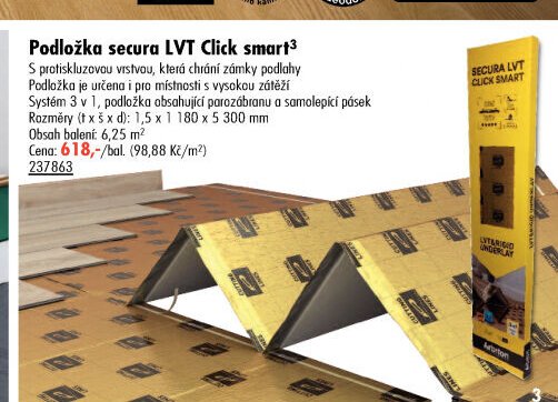 Podložka secura LVT Click smart