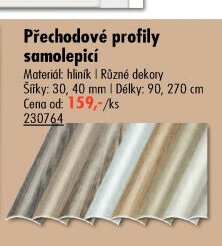 Přechodové profily samolepicí