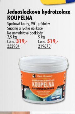 Jednosložková hydroizolace KOUPELNA 2,5 kg