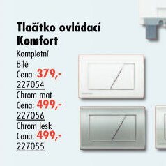 Tlačítko ovládací Komfort Bílé