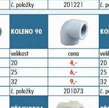 Rozvody PPR - Koleno 90