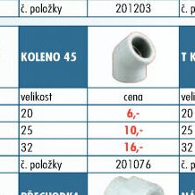 Rozvody PPR - Koleno 45