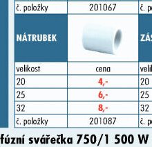 Rozvody PPR - Nátrubek