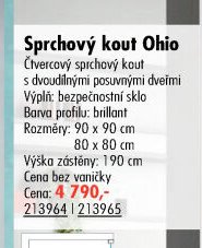 Sprchový kout Ohio