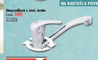 Umyvadlová baterie Sázava s otoč. ústím