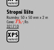 Stropní lišta 50 x 50 mm