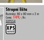 Stropní lišta 80 x 80 mm