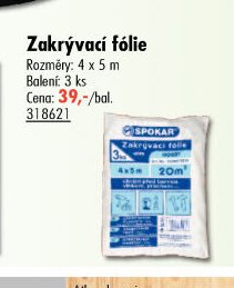 Zakrývací fólie