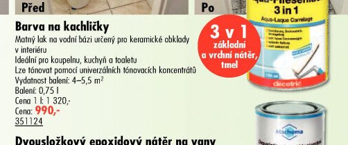 Barva na kachličky