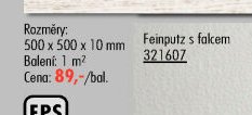 Feinputz s falcem
