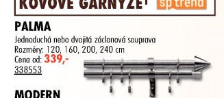 PALMA Kovová garnýž