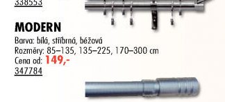 MODERN Kovová garnýž