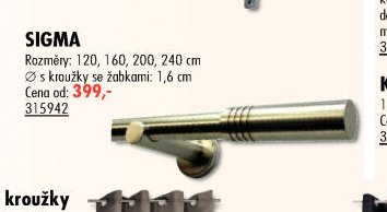 SIGMA Kovová garnýž