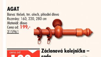 AGAT Kovová garnýž