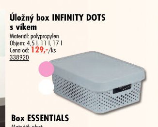 Úložný box INFINITY DOTS s víkem
