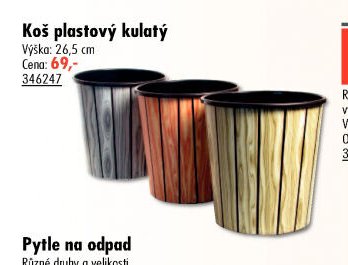 Koš plastový kulatý