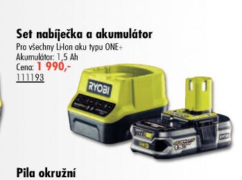 Set nabíječka a akumulátor