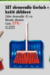 SET shrnovadlo Gerlach + koště úklidové