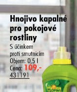 Hnojivo kapalné pro pokojové rostliny