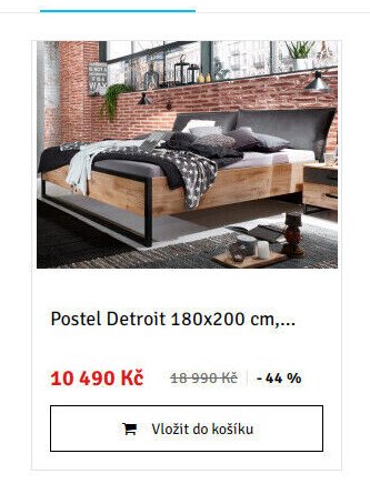 Postel Detroit 180x200 cm,...