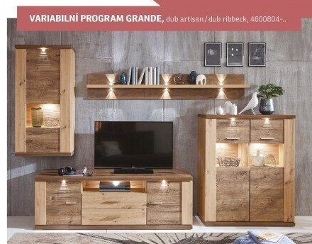 VARIABILNÍ PROGRAM GRANDE, dub artisan / dub ribbeck, 4600804-..