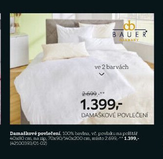 Damaškové povlečení, 100% bavlna