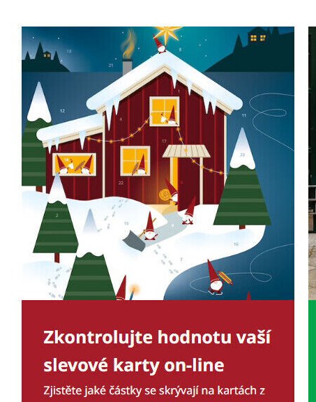 Zkontrolujte hodnotu vaší slevové karty on-line