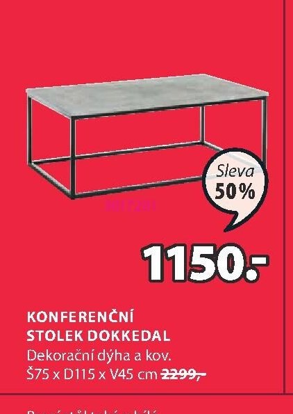 KONFERENČNÍ STOLEK DOKKEDAL
