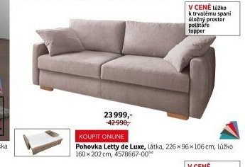 Pohovka Letty de Luxe
