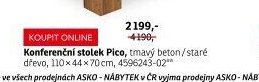 Konferenční stolek Pico, tmavý beton/staré dřevo