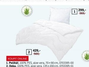 Polštář, 100% PES, aloe vera