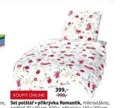 Set polštář + přikrývka Romantik